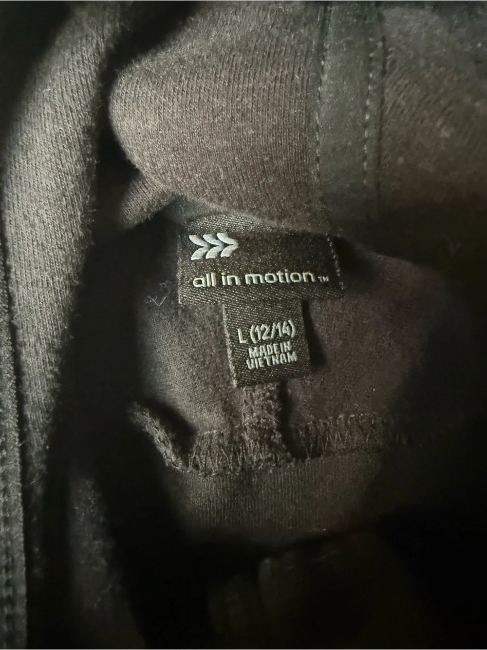 all in motion Kids Black Full-Zip Hoodie Jacket